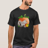 Eekhoorn met pompoen t-shirt (Voorkant)