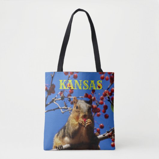 Eekhoorn met rode bessen Tas (Voorkant)