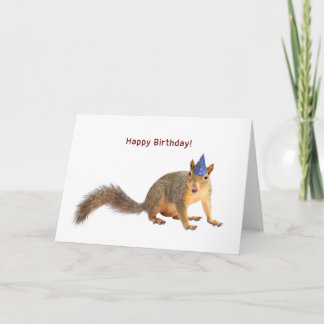 Eekhoorn met Star Pet Birthday Kaart