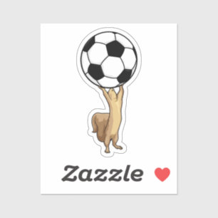 Eekhoorn met Voetbal Sticker