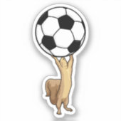 Eekhoorn met Voetbal Sticker (Voorkant)