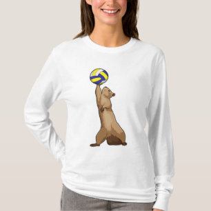 Eekhoorn met volleybal t-shirt