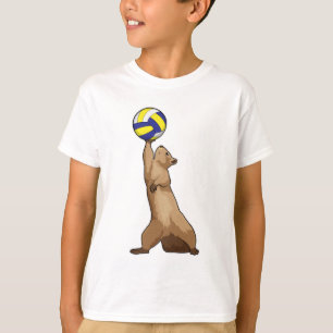 Eekhoorn met volleybal t-shirt