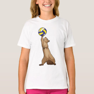 Eekhoorn met volleybal t-shirt