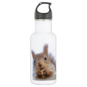 Eekhoorn met walnoot waterfles  (Voorkant)