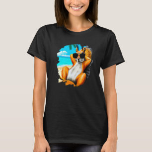 Eekhoorn met zonnebrillen die elk plein koelen t-shirt