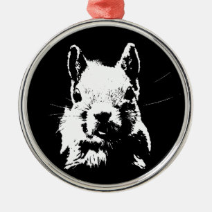 eekhoorn metalen ornament