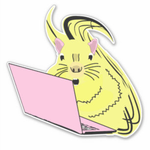 Eekhoorn nerd sticker