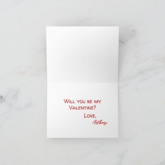 Eekhoorn Noten Over U Valentijnsdag Feestdagen Kaart (Binnen)