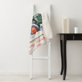 Eekhoorn op een Tractor Kerstmis Sherpa Deken (In situ)