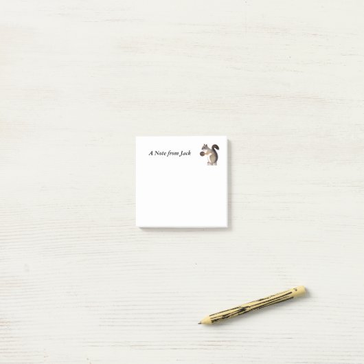 eekhoorn post-it® notes (Op bureau)