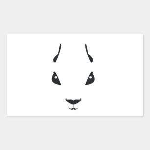 eekhoorn rechthoekige sticker