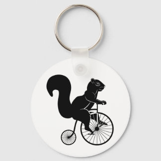Eekhoorn Rider op bike Sleutelhanger