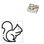 eekhoorn 	rubberstempel (Gestempeld)