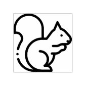 eekhoorn 	rubberstempel (Afrduk)