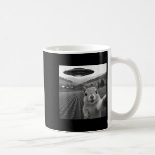 Eekhoorn Selfie Met Alien Ufo Grappige Cadeaus Voo Koffiemok