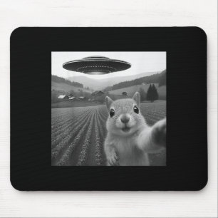 Eekhoorn Selfie Met Alien Ufo Grappige Cadeaus Voo Muismat