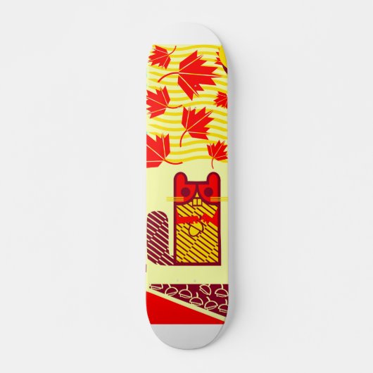 Eekhoorn skateboard deck (Voorkant)