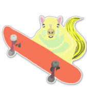 Eekhoorn skateboard sticker (Voorkant)