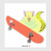 Eekhoorn skateboard sticker (Vel)