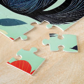 Eekhoorn Spring Flowers Art Legpuzzel (Zijkant)