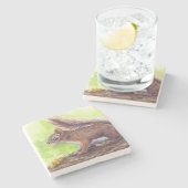 eekhoorn stenen onderzetter (Zijkant)