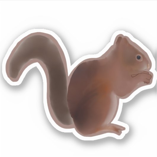 eekhoorn sticker (Voorkant)