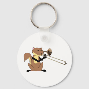 Eekhoorn Trombone afspelen Sleutelhanger