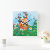 eekhoorn   vierkante klok (Huis)