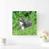 eekhoorn vierkante klok (Huis)