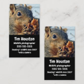 eekhoorn visitekaartje (Voorkant / Achterkant)