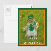 Eekhoorn voor St Patrick Day Briefkaart (Voorkant / Achterkant)