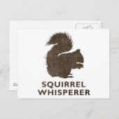  eekhoorn Whisperer Briefkaart (Voorkant / Achterkant)