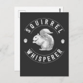  eekhoorn Whisperer Funny Nut Briefkaart (Voorkant / Achterkant)