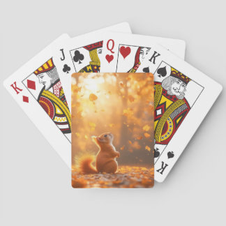 Eekhoorn Wilde Dieren Liefdevol Portret Pokerkaarten