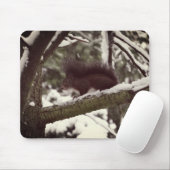 Eekhoorn Winter Foto Mousepad Muismat (Met muis)