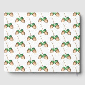 Eekhoorn Woodland herfst Waterverf Baby shower Gastenboek (Achterkant)