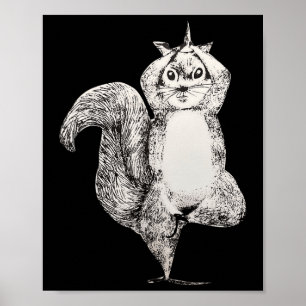 Eekhoorn Yoga Poster