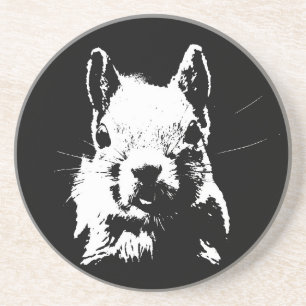 eekhoorn zandsteen onderzetter