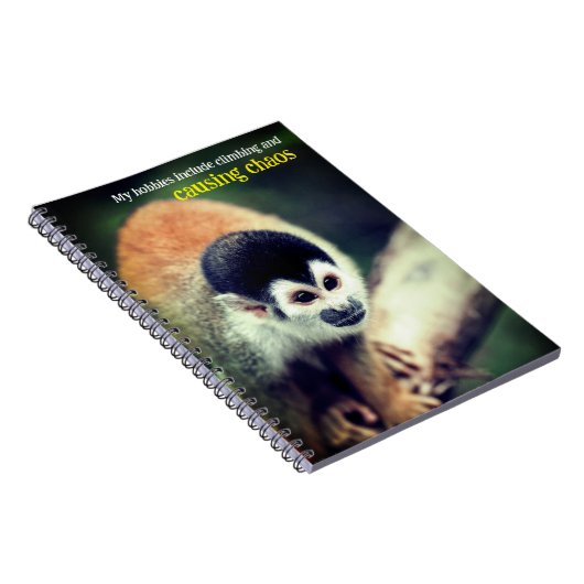 Eekhoornaap in boom notitieboek (Rechterzijde)