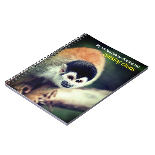 Eekhoornaap in boom notitieboek (Linkerzijde)