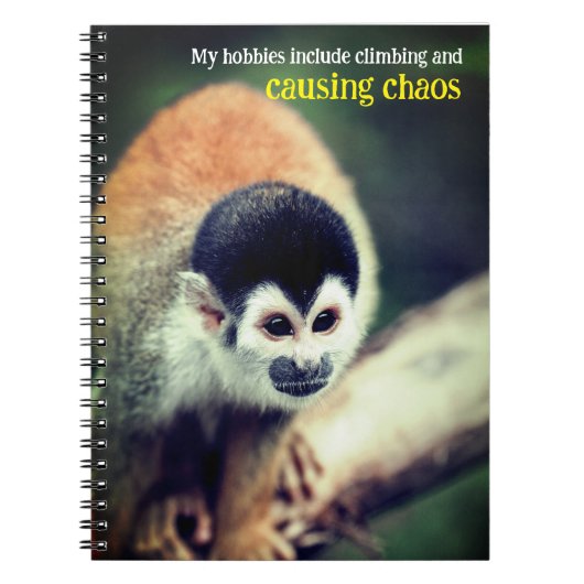 Eekhoornaap in boom notitieboek (Voorkant)