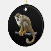 Eekhoornaapje Keramisch Ornament (Links)