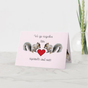 Eekhoornachtige Valentijn Feestdagen Kaart