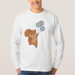 Eekhoornbos Dierlijke vliegballonnen T-shirt