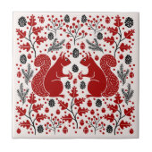 eekhoornbos tegeltje (Voorkant)