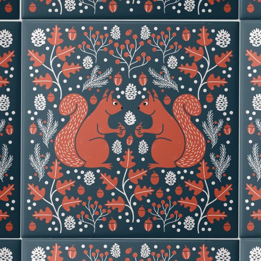 eekhoornbos tegeltje