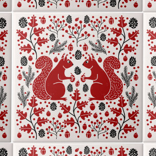 eekhoornbos tegeltje