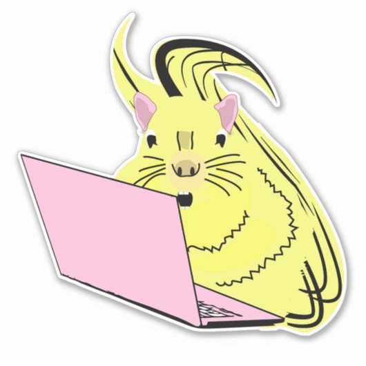 Eekhoornerd sticker (Voorkant)