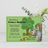 Eekhoornfamilie reünie kaart (Staand voorkant)